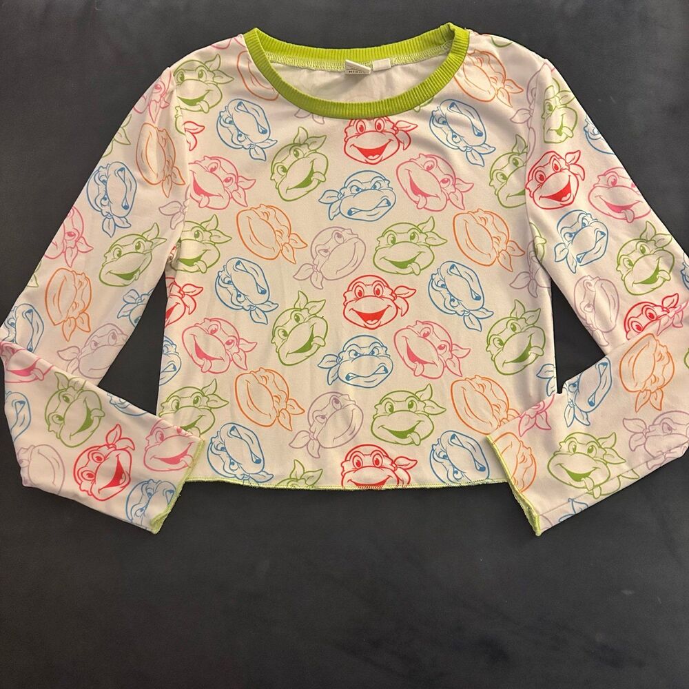 Shein Girls TMNT Long Sleeve Shirt 7y
